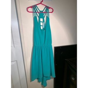 Flowy Mint Green Strappy Dress